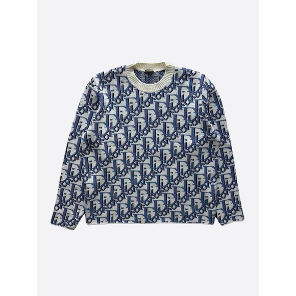 Dior Blue \u0026 Purple Oblique Knit Sweater